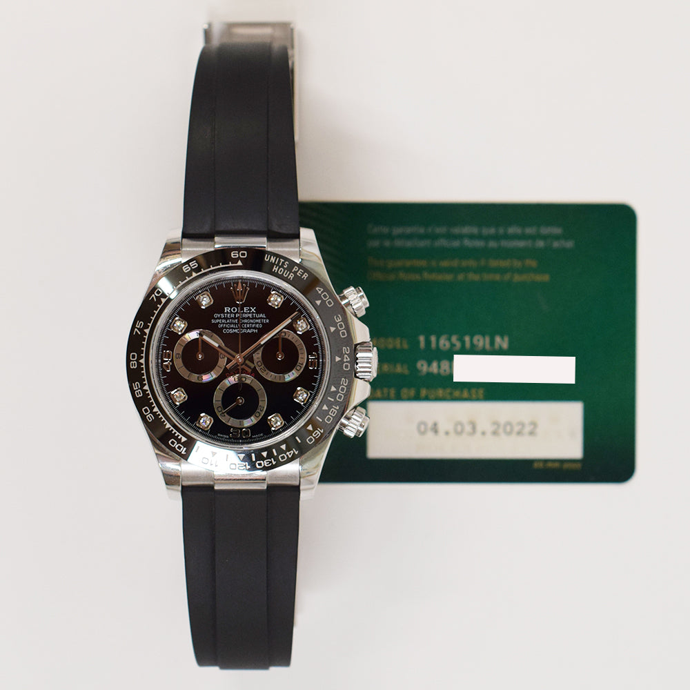 Rolex Daytona Black Diamond Dial 116519LNG (2022)
