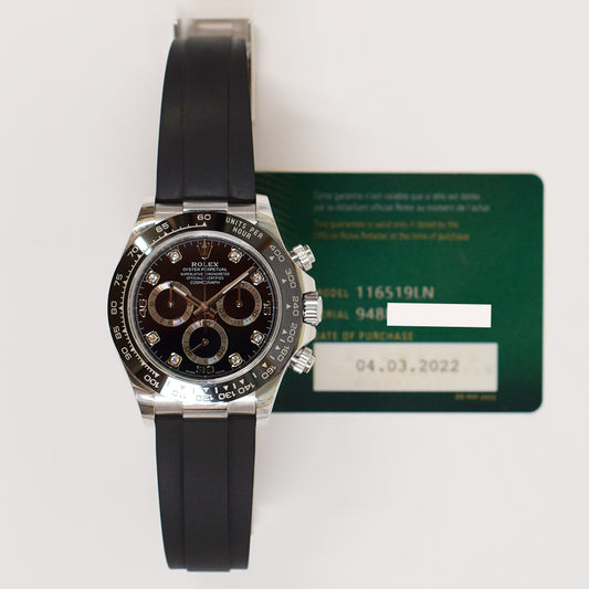 Rolex Daytona Black Diamond Dial 116519LNG (2022)