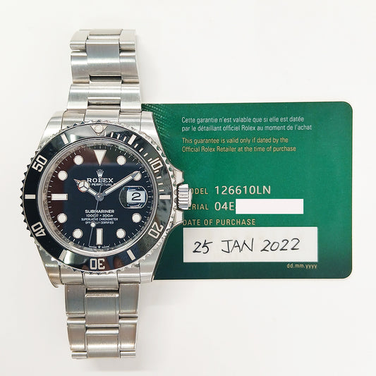 Rolex Submariner Date 41mm Black Dial 126610LN (2022)