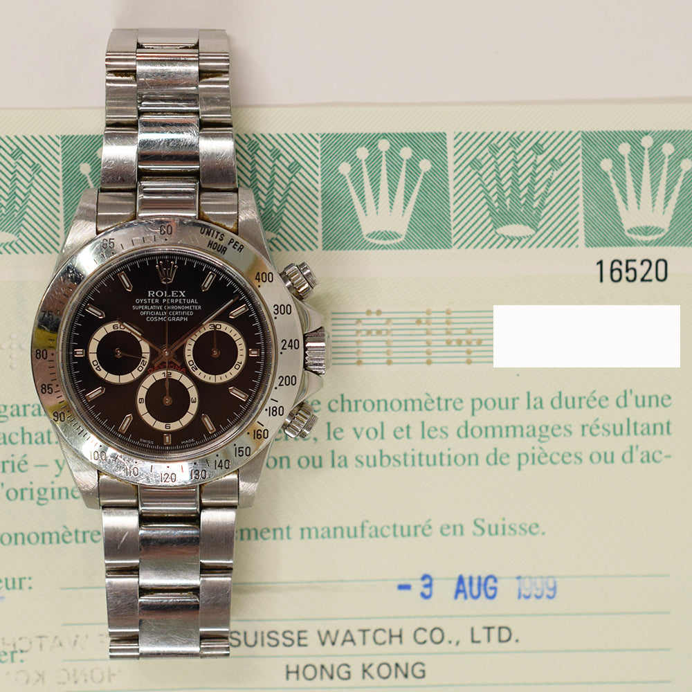 Rolex Daytona Black Dial 16520 (1999)