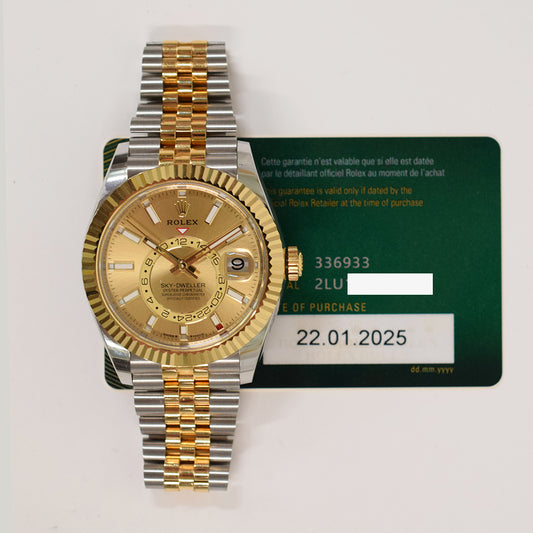 Rolex Sky-Dweller Champagne Dial 336933 (2025)