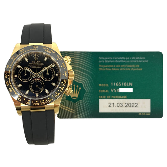 Rolex Daytona Black Dial 116518LN