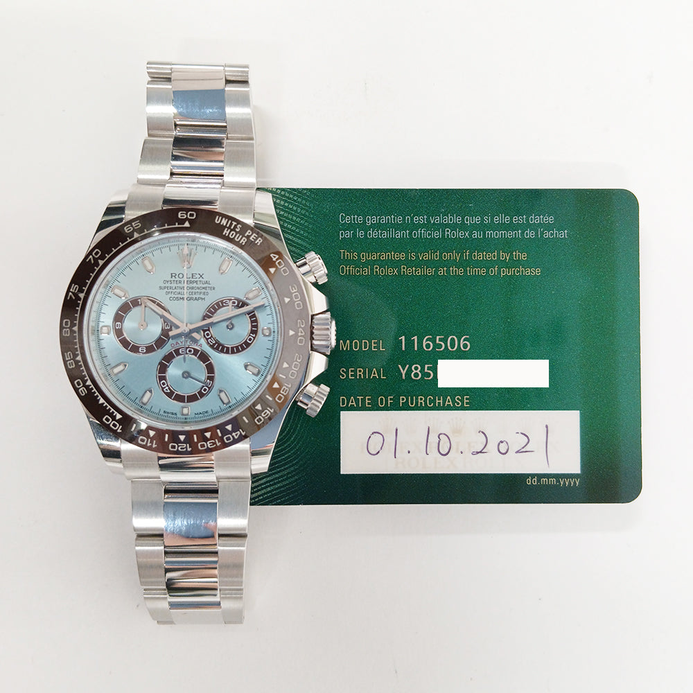 Rolex Daytona 40mm Ice Blue Dial 116506 (2021)