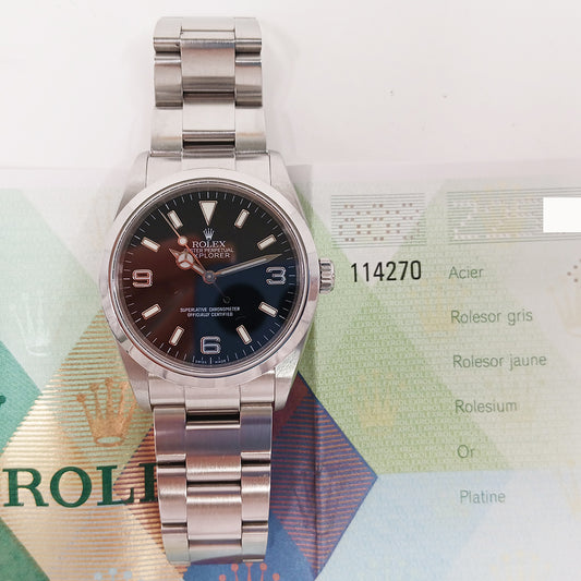 Rolex Explorer 36mm Black Dial 114270 (2006)