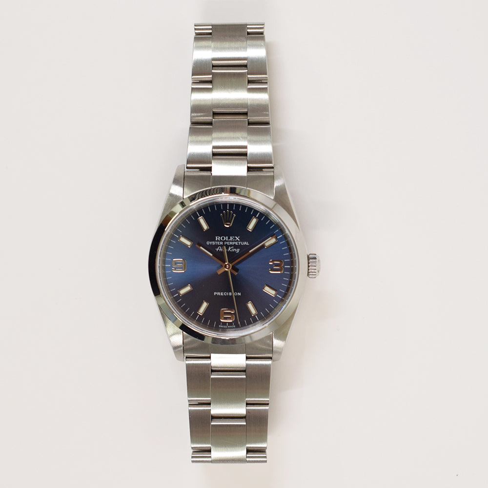 Rolex Air-King 34mm Blue Dial 14000M (2003)