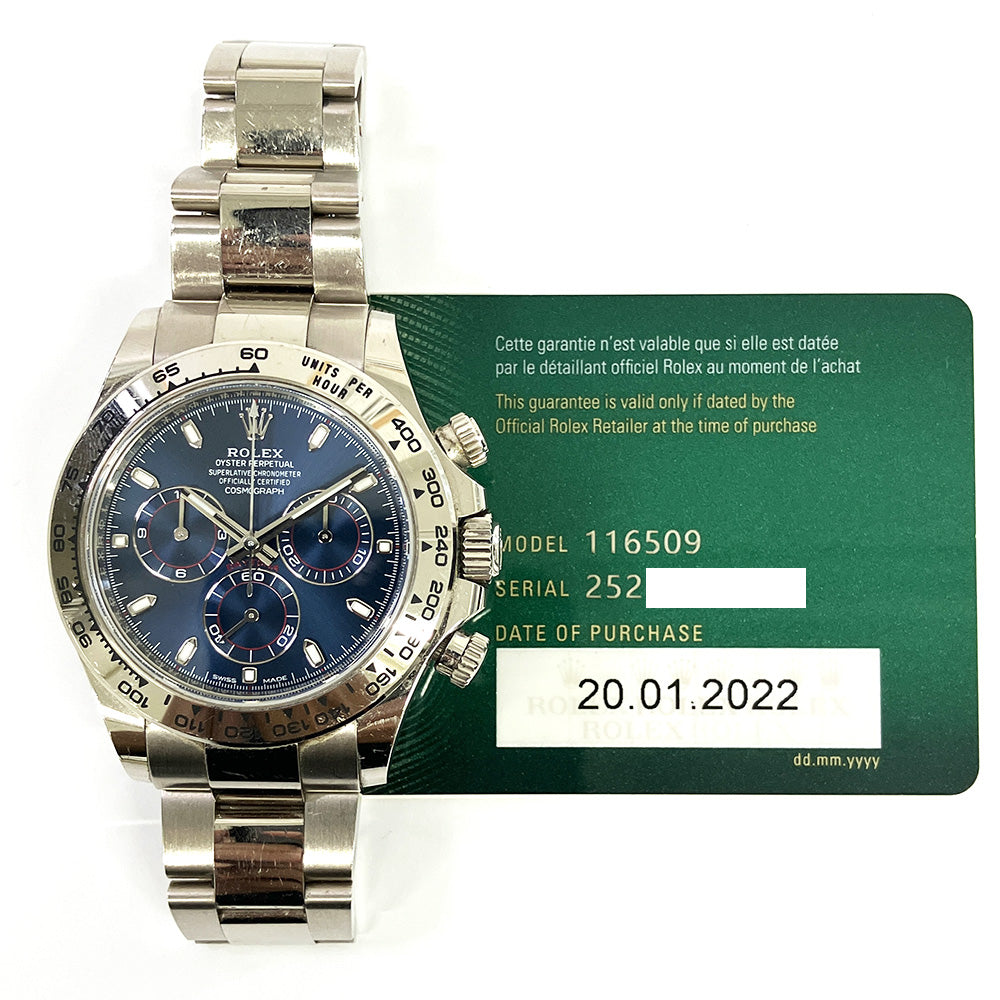 Rolex Daytona Blue Dial 116509