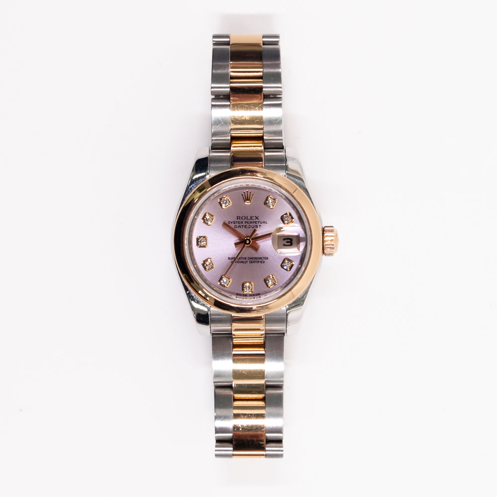 Rolex Lady-Datejust 26mm Pink Diamond Dial 179161G (2008)