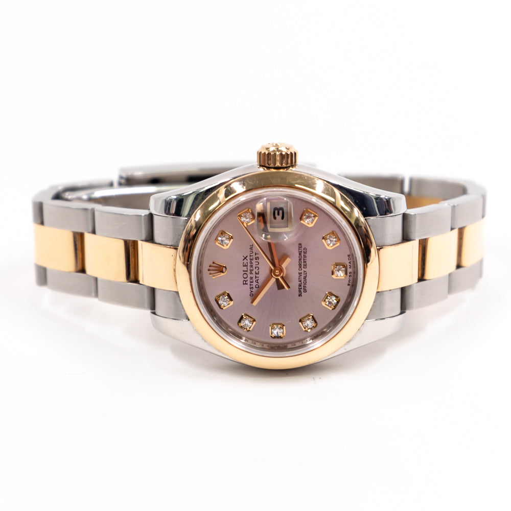 Rolex Lady-Datejust 26mm Pink Diamond Dial 179161G (2008)