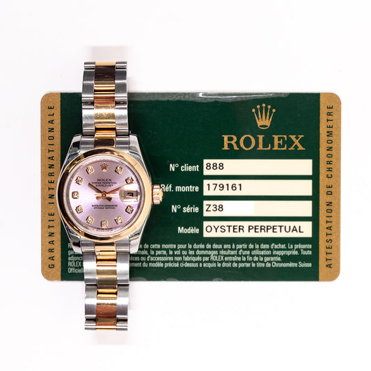 Rolex Lady-Datejust 26mm Pink Diamond Dial 179161G (2008)