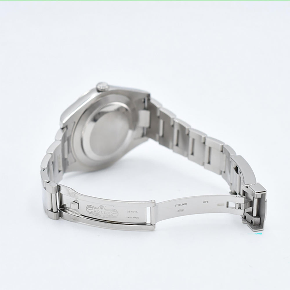 Rolex Datejust II Silver Diamond Dial 116334G (2010)