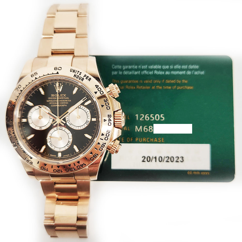 Rolex Daytona Black Dial Oyster 126505