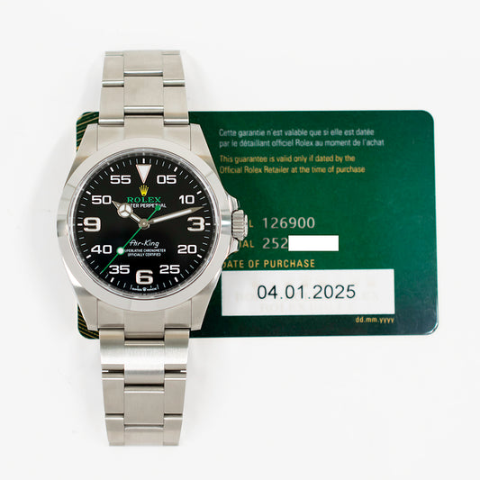 Rolex Air-King 40mm Black Dial 126900 (2025)