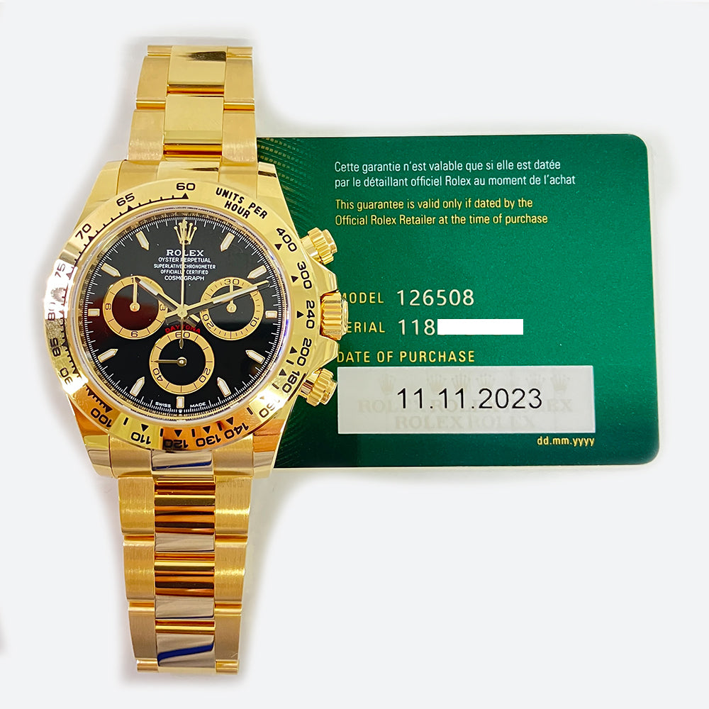 Rolex Cosmograph Daytona Black Dial 126508