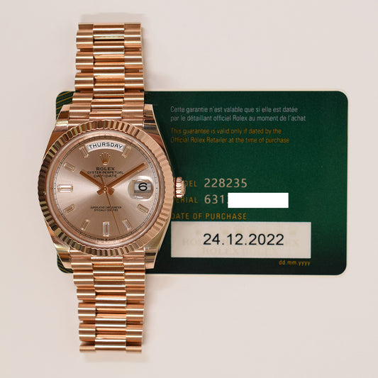 Rolex Day-Date Sundust Diamond Dial 228235A (2022)