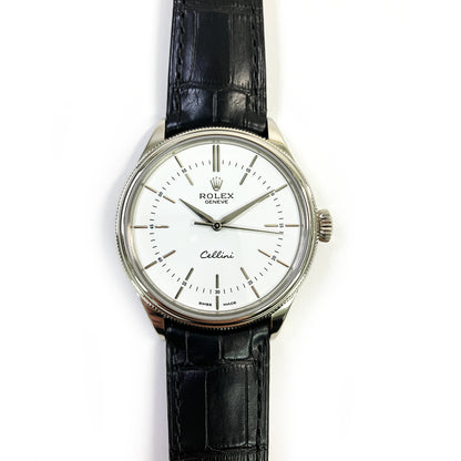 Rolex Cellini Time 39mm White Dial 50509