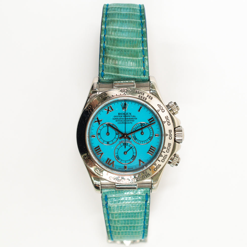 Rolex Daytona Turquoise Roman Dial 116519 (2002)