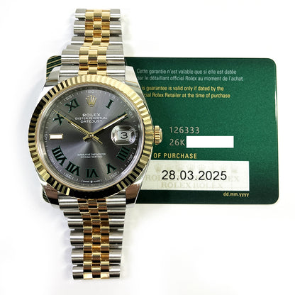 Rolex Datejust 41mm Wimbledon Dial 126333 (2025)