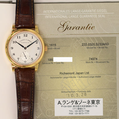 A. Lange & Söhne 233.032 (2010)