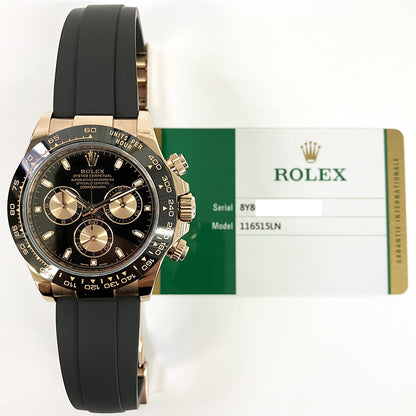 Rolex Cosmograph Daytona Black Dial 116515LN