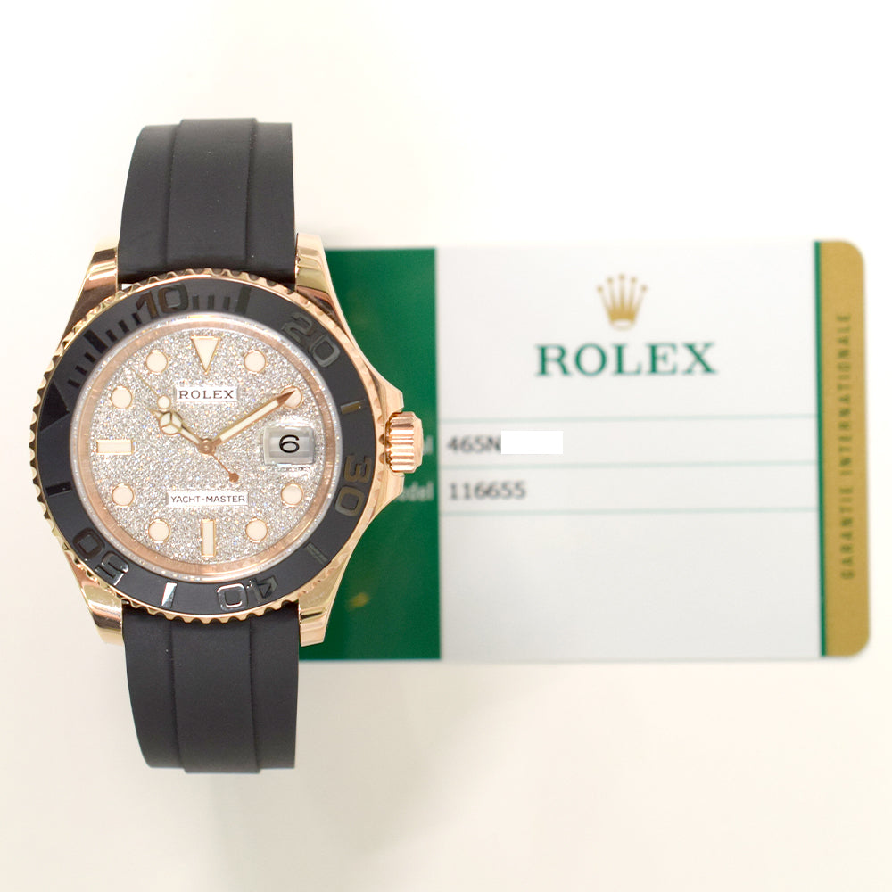 Rolex Yacht-Master 40mm Pave Diamond Dial 116655 (2018)