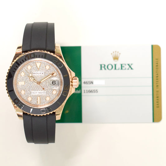 Rolex Yacht-Master 40mm Pave Diamond Dial 116655 (2018)