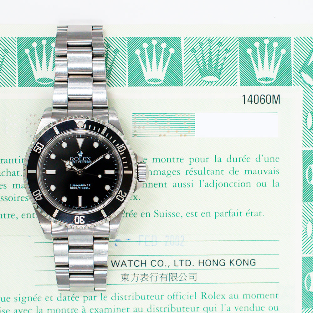 Rolex Submariner 40mm Black Dial 14060M (2002)
