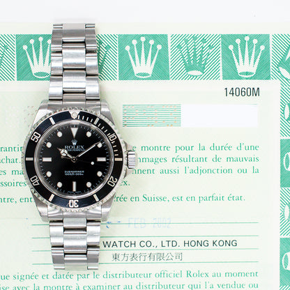 Rolex Submariner 40mm Black Dial 14060M (2002)