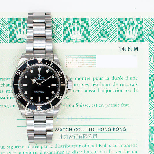 Rolex Submariner 40mm Black Dial 14060M (2002)