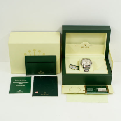 Rolex Datejust II Silver Diamond Dial 116334