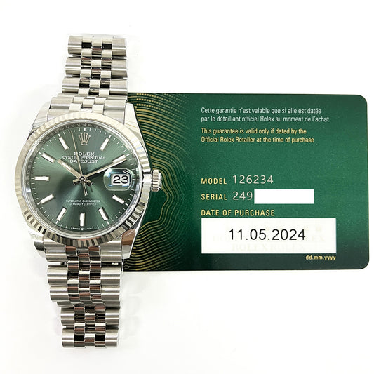 Rolex Datejust 36mm Green Dial 126234