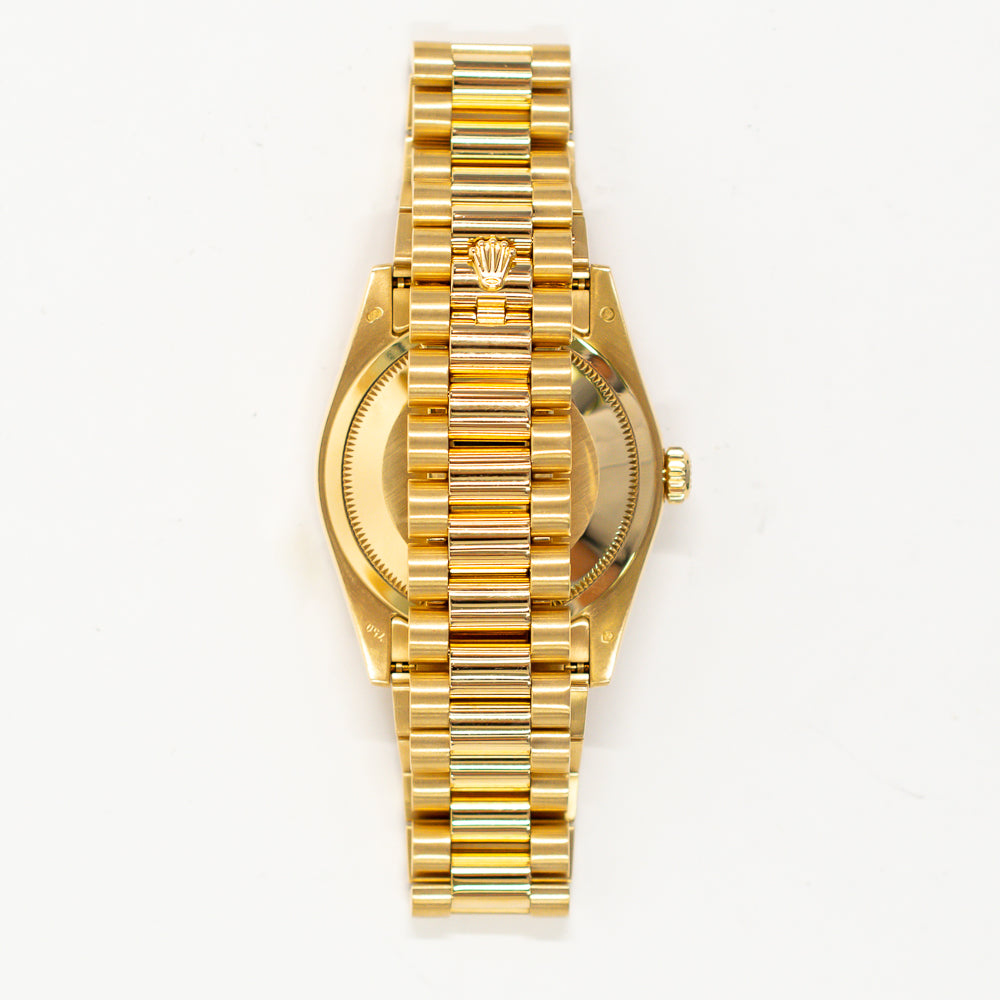 Rolex Day-Date 36mm Champagne Diamond Dial 118348A (2017)