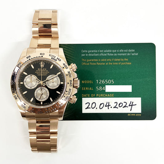 Rolex Daytona Black Dial Oyster 126505