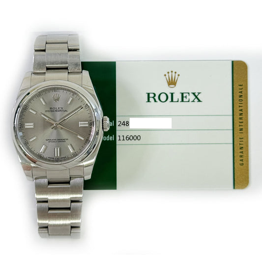 Rolex Oyster Perpetual 36mm Slate Dial 116000