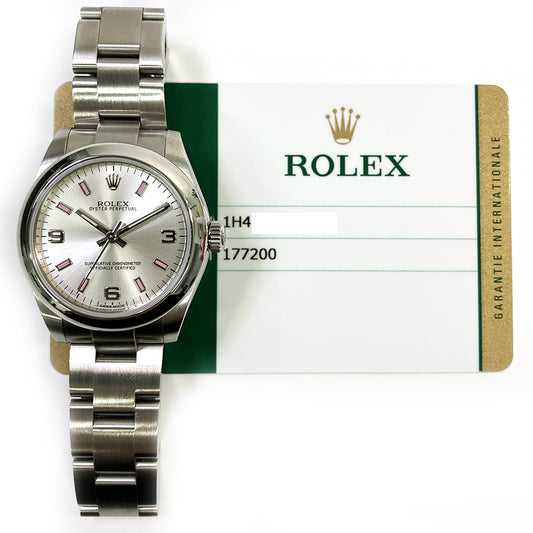 Rolex Oyster Perpetual 31mm Silver Dial 177200 (2016)