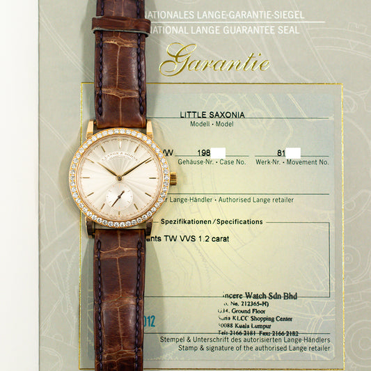 A. Lange & Söhne Little Saxonia 34mm Silver Dial 835.037 (2012)