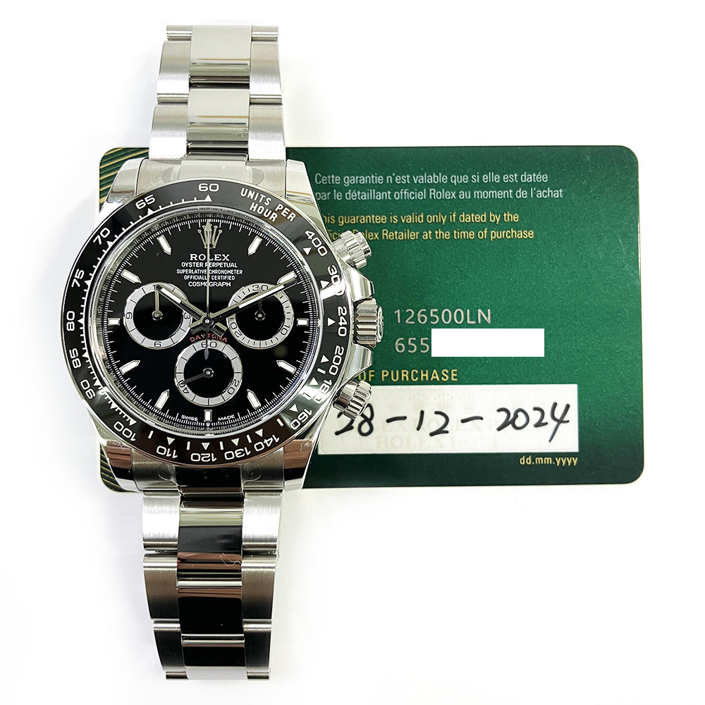Rolex Daytona Black Dial 126500LN