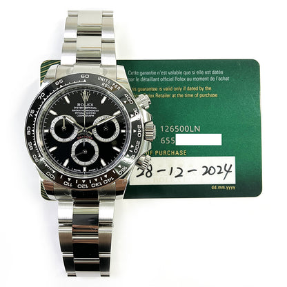 Rolex Daytona Black Dial 126500LN