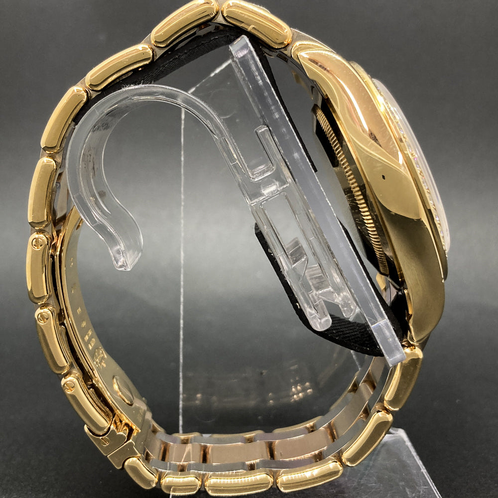 Rolex Day-Date Pearlmaster 39mm Silver Diamond Dial 18948 (2005)