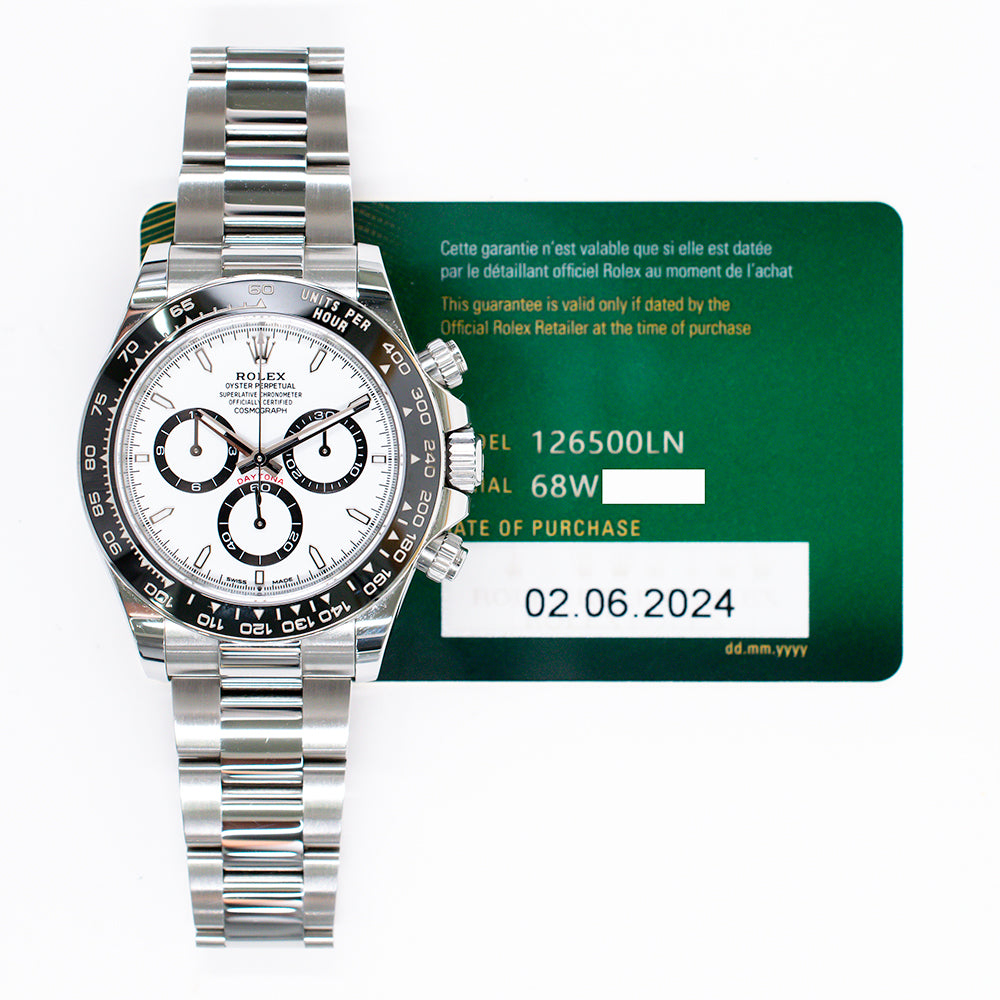 Rolex Daytona White Dial 126500LN (2024)