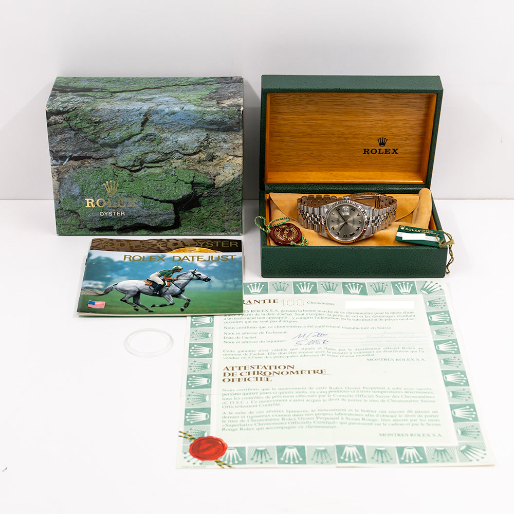 Rolex Datejust 36mm Silver Roman Dial 16234 (2000)