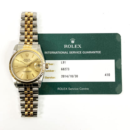 Rolex Datejust 31mm Champagne Dial 68273