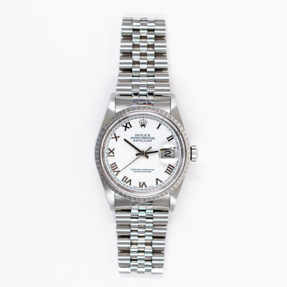 Rolex Datejust 36mm White Roman Dial 16220 (2000)