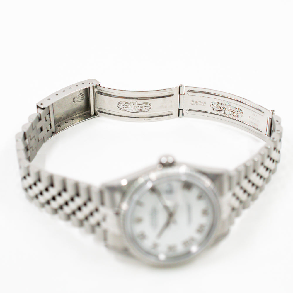 Rolex Datejust 36mm White Roman Dial 16220 (2000)