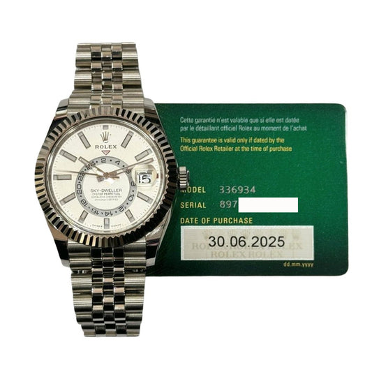 Rolex Sky-Dweller White Dial 336934 (2025)