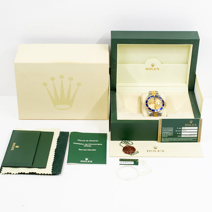 Rolex Submariber Date 40mm Champagne Diamond Dial 16613SG (2010)