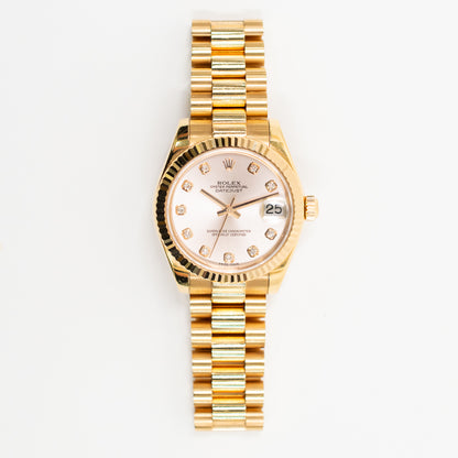 Rolex Datejust 31mm Pink Diamond Dial 178275G (2006)