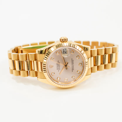 Rolex Datejust 31mm Pink Diamond Dial 178275G (2006)