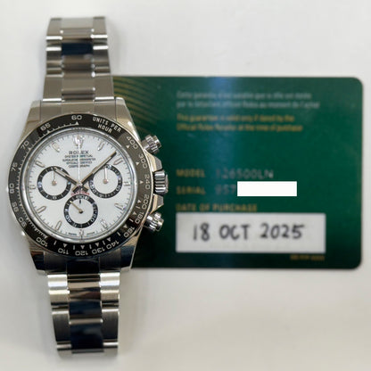 Rolex Daytona White Dial 126500LN (2025)