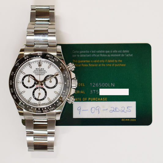Rolex Daytona White Dial 126500LN (2025)