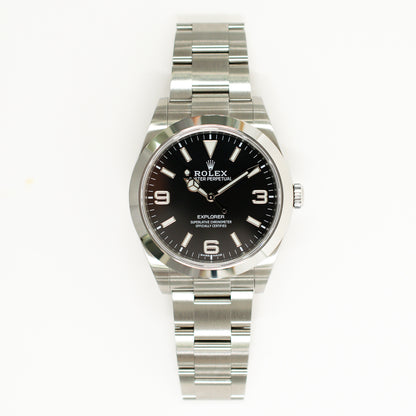 Rolex Explorer 39mm Black Dial 214270 (2018)